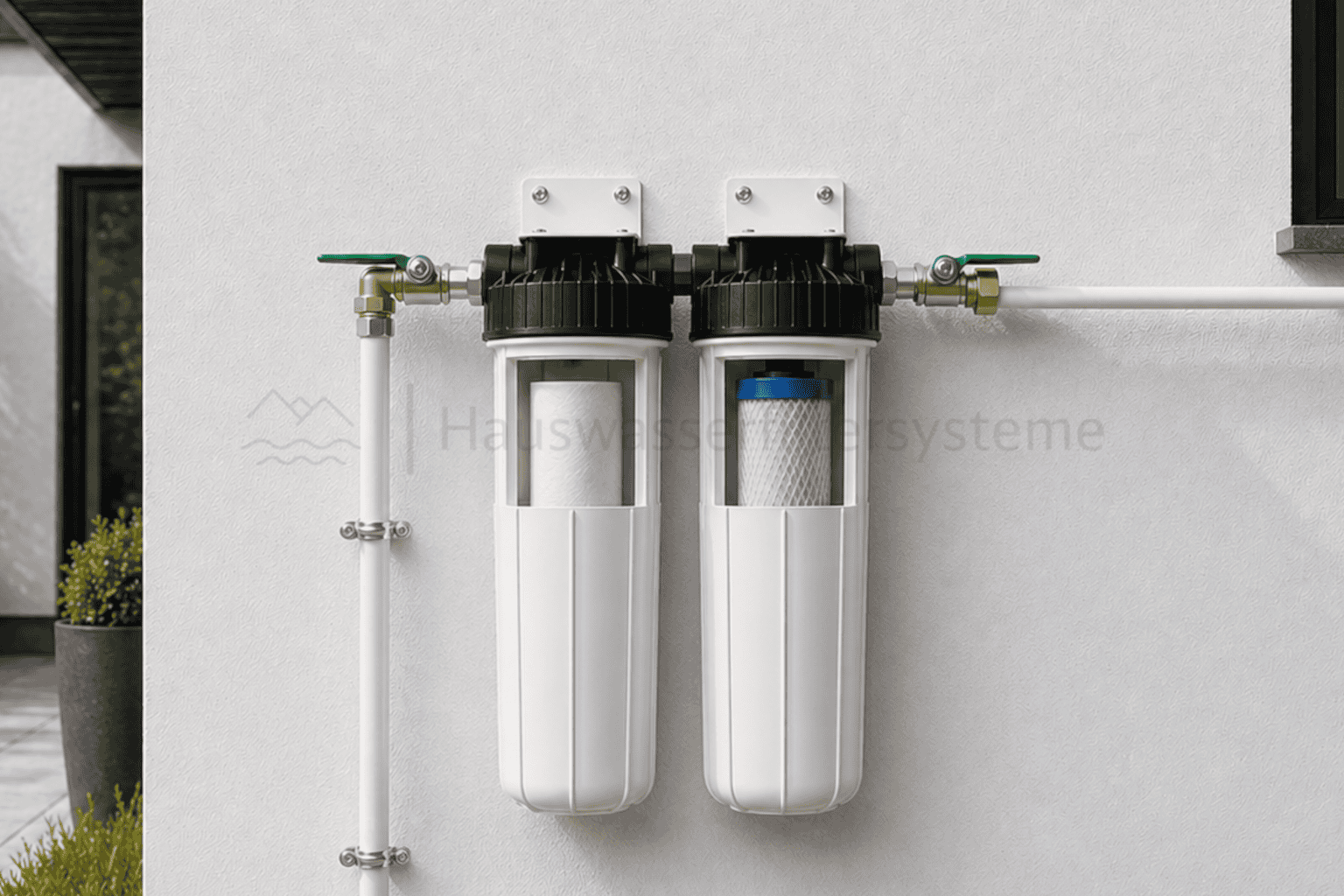 Brunnenwasser Filter System für Haus & Garten – Vorfilter und Aktivkohlefilter