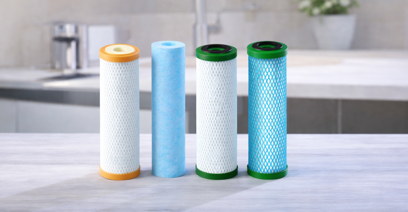 Filterpatronen und Zubehör für Wasserfilter in Haus und Küche