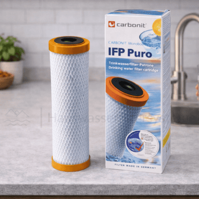 Carbonit IFP Puro Wasserfilterpatrone | 9 3/4” Aktivkohleblock mit Kapillarmembran