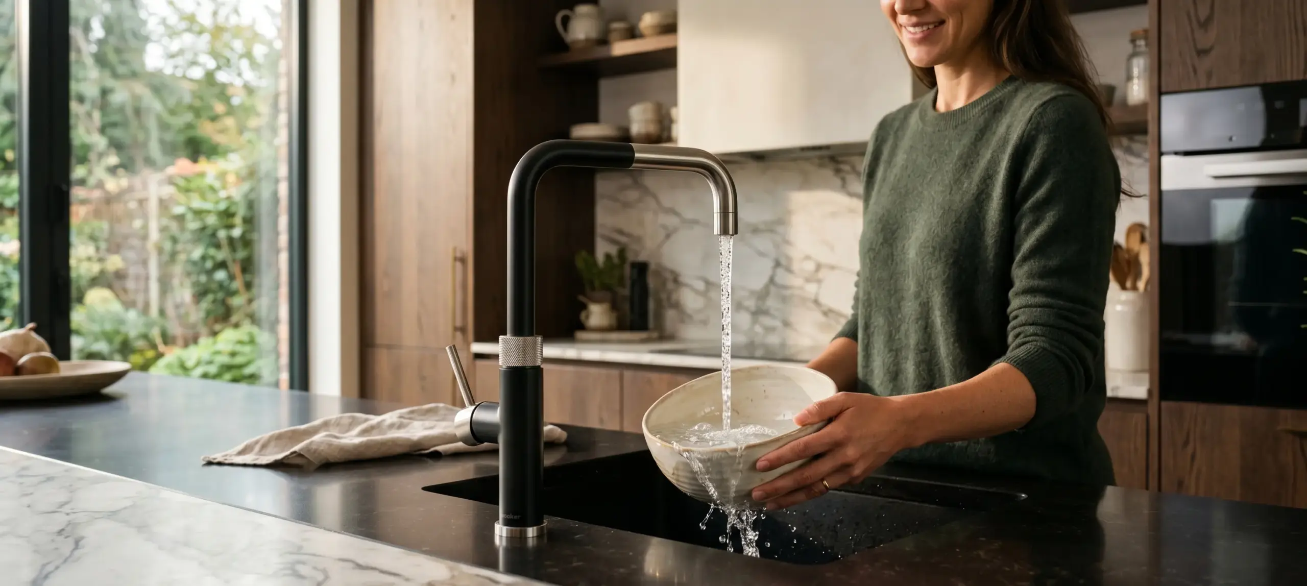 Reinstes Wasser in moderner Küche