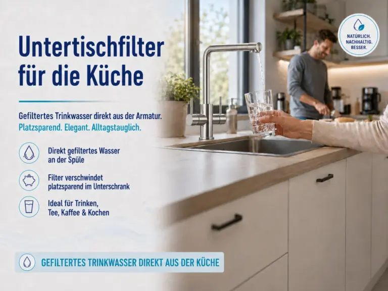 Untertischfilter für die Küche – Trinkwasser aus dem Wasserhahn