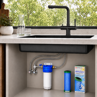 Untertischfilter Basic mit Carbonit EM Premium Aktivkohlefilter